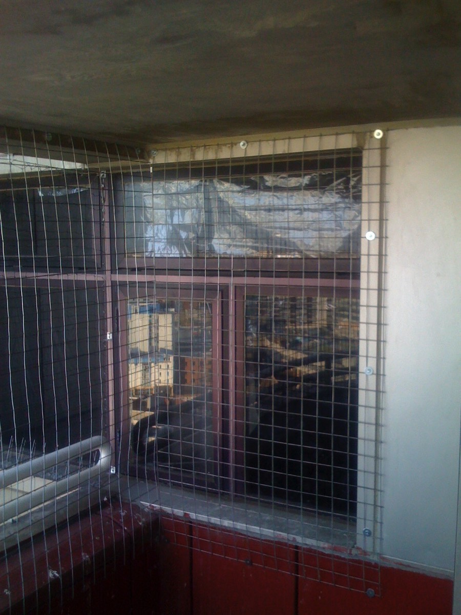 A slightly unusual request - Steel mesh was installed to this balcony to prevent a customers pet parrot from escaping. 